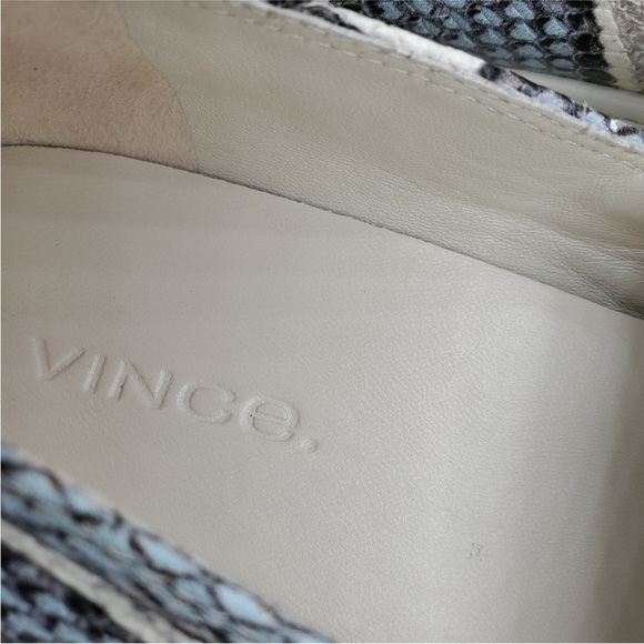 VINCE Saxon 2 Snake Embossed Platform Slip-On Sneakers - Picture 11 of 12